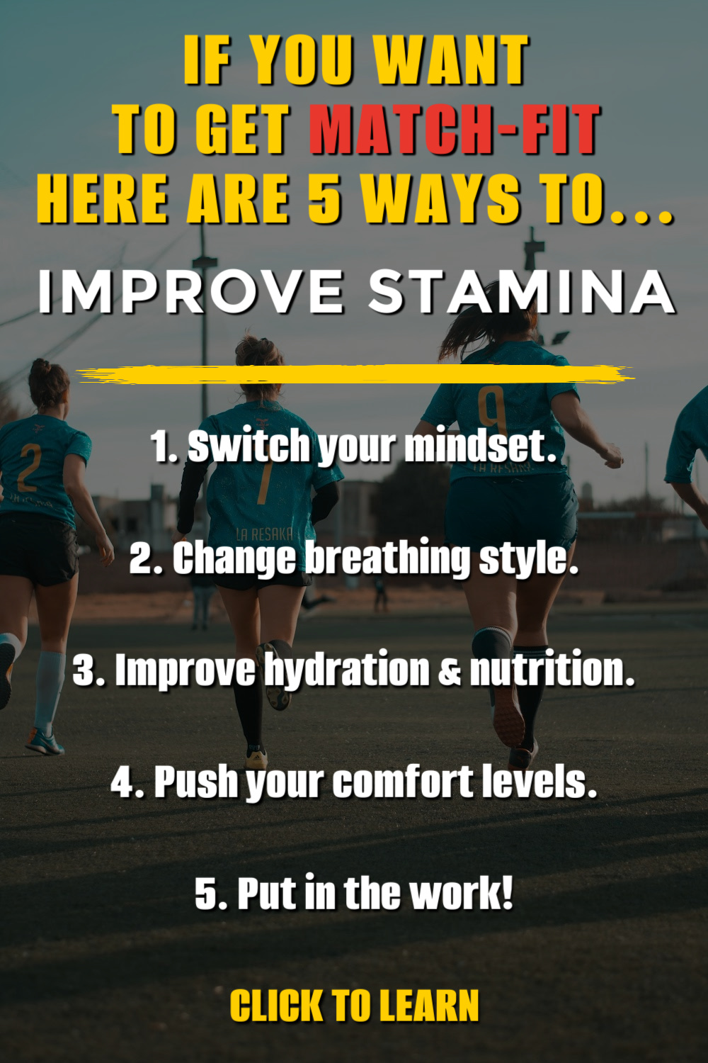 How To Increase Stamina In Soccer Endurance Fitness Training