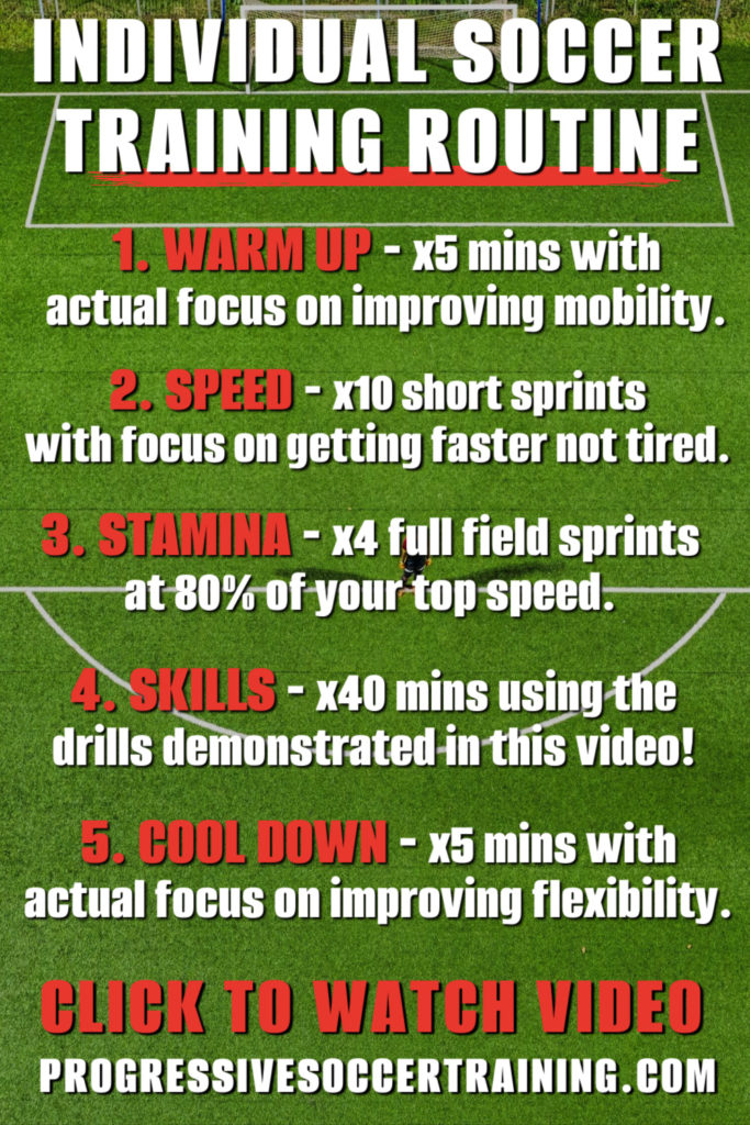 individual soccer training session example