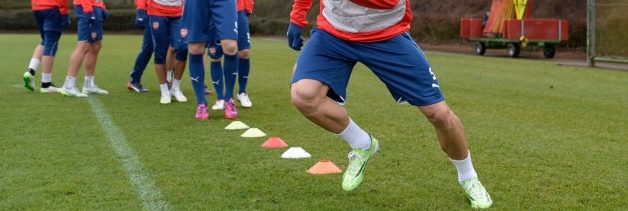 Agility training for online soccer players