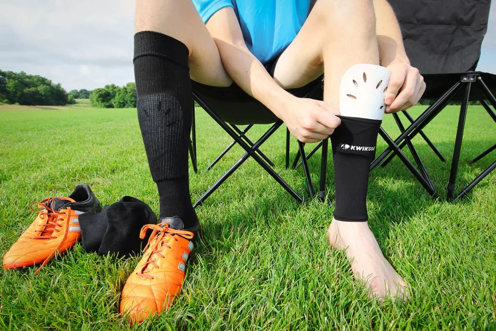 how to use shin guards for soccer