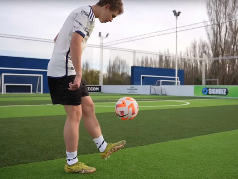 learning to juggle a soccer ball