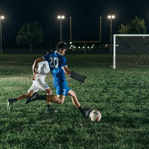 can you play soccer with a cast on your arm