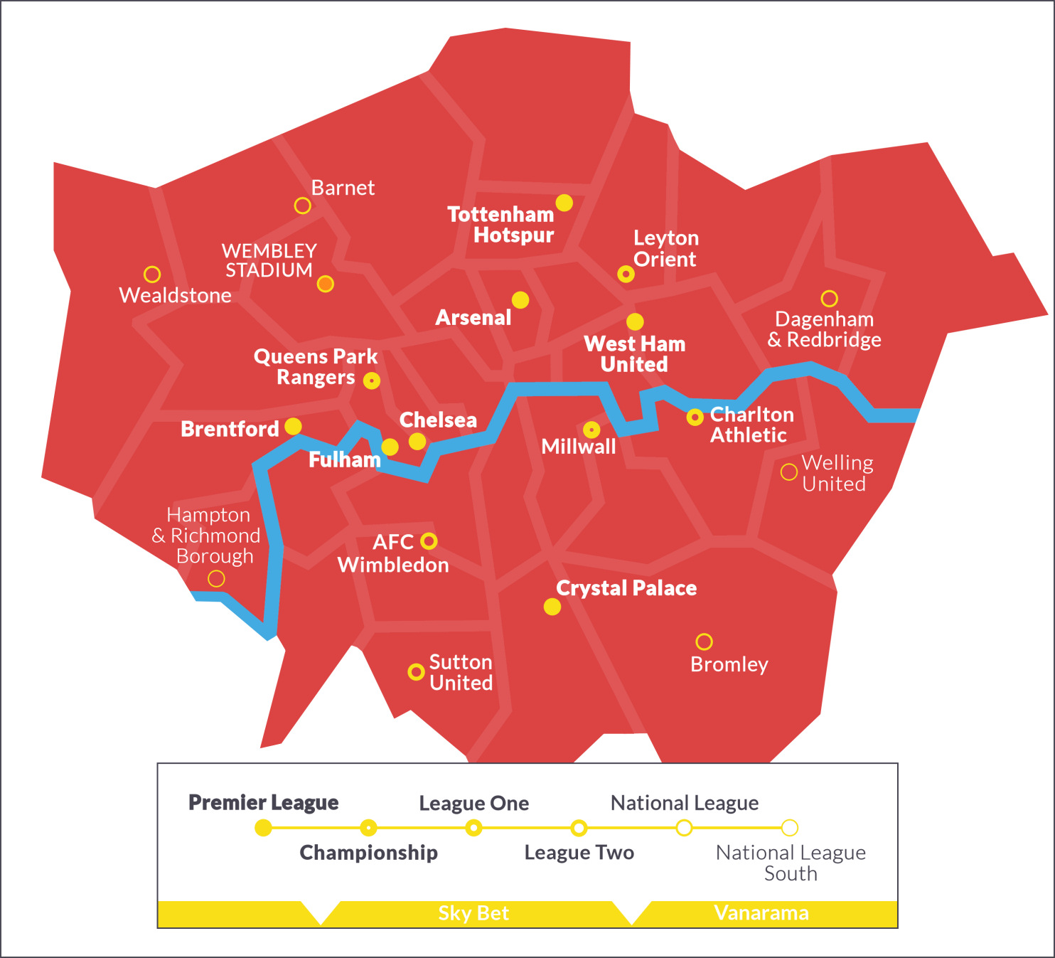 how many soccer teams are located in london