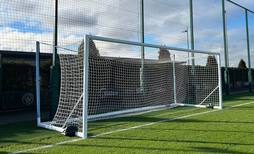 how big is a soccer goal post