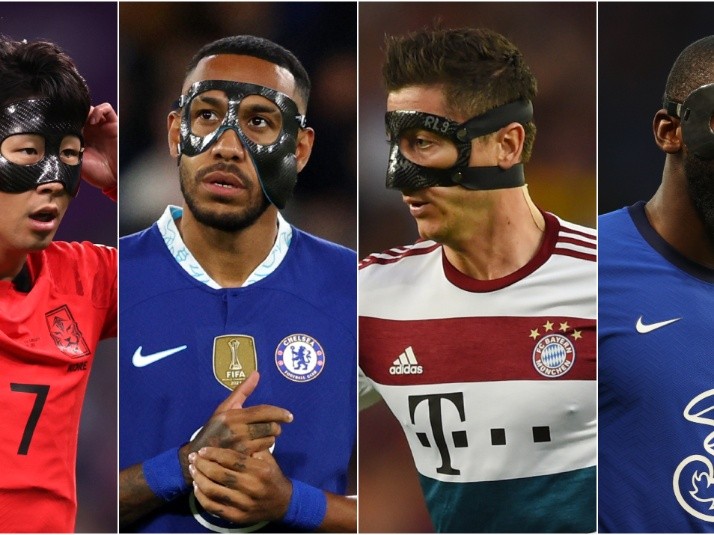 why do soccer players wear a mask