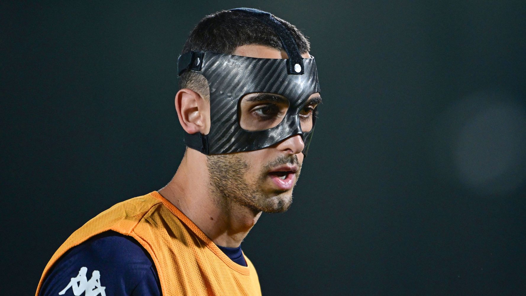 why do soccer players wear black masks